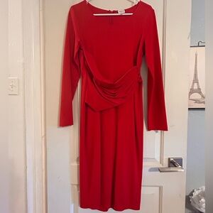 Armani Collezioni Vibrant Red Vintage Dress